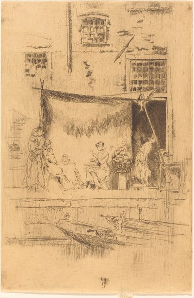 フルーツ屋台、1880年。 作： James Abbott McNeill Whistler