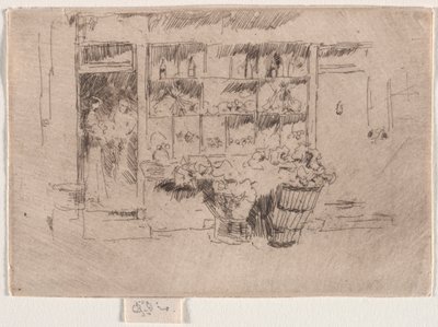 果物店。 作： James Abbott McNeill Whistler