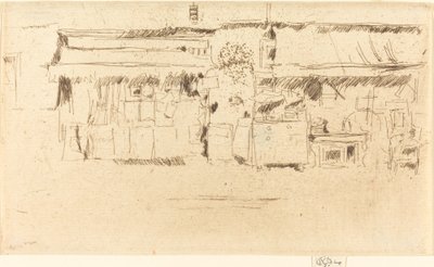 1887年頃の家具屋さん。 作： James Abbott McNeill Whistler