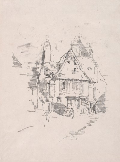 切妻屋根、ヴィトレ、1893年。 作： James Abbott McNeill Whistler