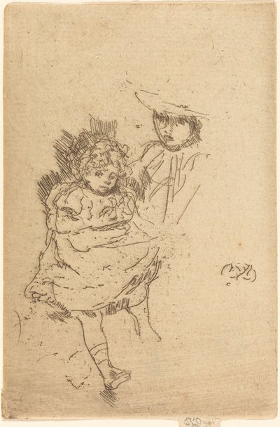 ジプシー・ベイビー。 作： James Abbott McNeill Whistler