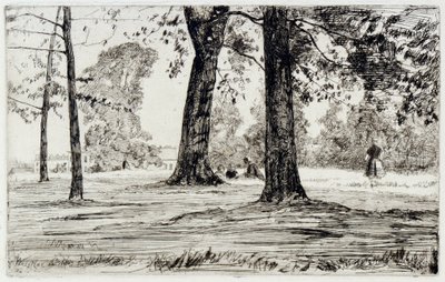 グリニッジ公園 作： James Abbott McNeill Whistler
