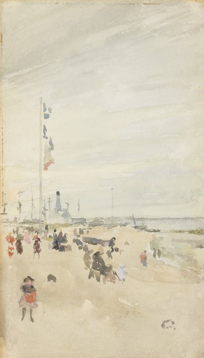 グレイとパール：バンクホリデーバナー、1883-84 作： James Abbott McNeill Whistler