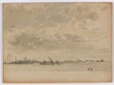 グレーとシルバー–パーフリート、1881-1883。 作： James Abbott McNeill Whistler