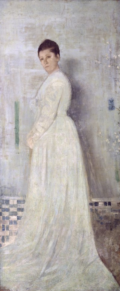 白と青の調和、1860年頃（キャンバスに油彩） 作： James Abbott McNeill Whistler