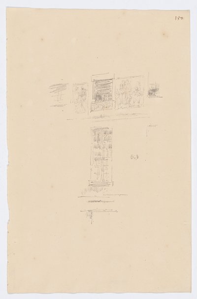 ホテル・コルベール、窓 作： James Abbott McNeill Whistler