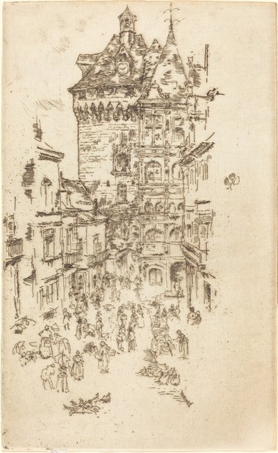 市庁舎、ロッシュ、1888年 作： James Abbott McNeill Whistler