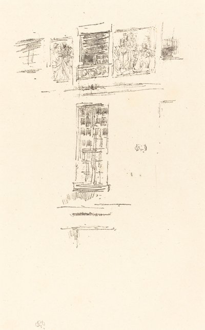 オテル コルベール、窓、1891 年。 作： James Abbott McNeill Whistler