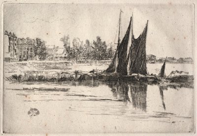 ハーリンガム。 作： James Abbott McNeill Whistler