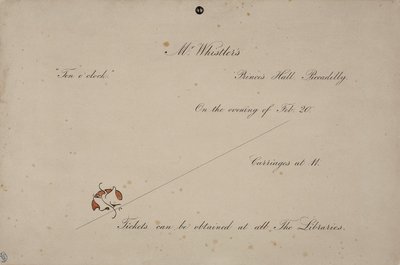 ウィスラー氏の「Ten O」時計への招待、1885 作： James Abbott McNeill Whistler