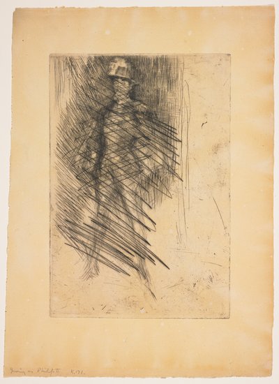 スペイン王フェリペに扮するアーヴィング、第2番 作： James Abbott McNeill Whistler