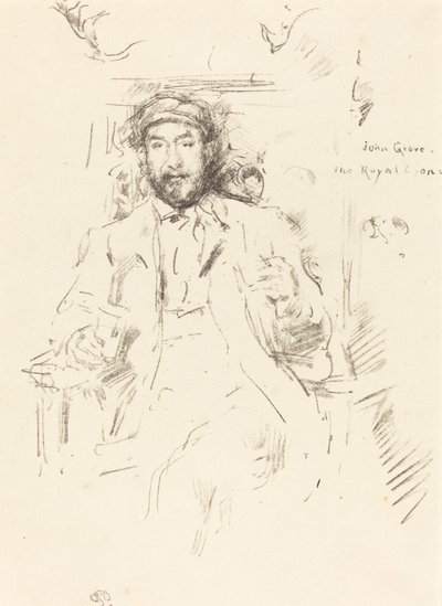 ジョン・グローブ、1895年。 作： James Abbott McNeill Whistler
