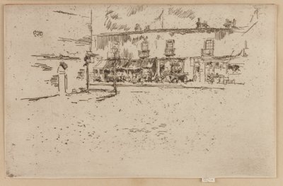 ジュビリー プレイス、チェルシー、1887 年。 作： James Abbott McNeill Whistler