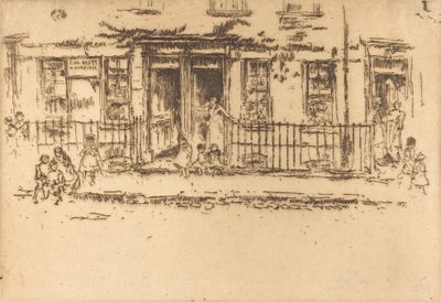 正義ウォーク - チェルシー、c。 18861888。 作： James Abbott McNeill Whistler