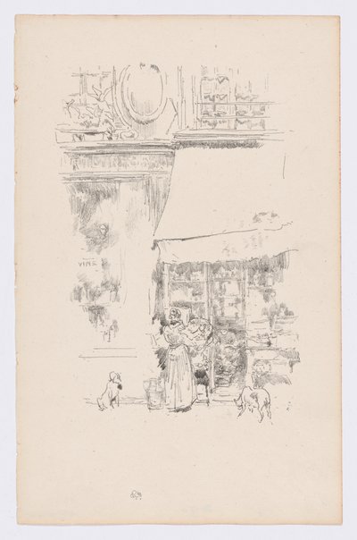 グルネル通りのラ・フルティエール 作： James Abbott McNeill Whistler