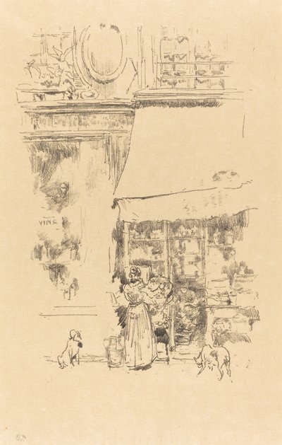 1894年、グルネル通りのラ・フルティエール。 作： James Abbott McNeill Whistler