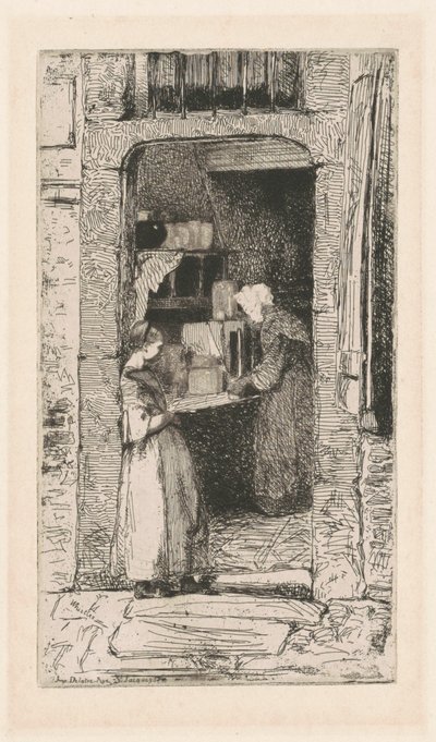 The Mustard Merchant, 1858年。 作： James Abbott McNeill Whistler