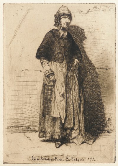 マザー・ジェラルド、1858年。 作： James Abbott McNeill Whistler