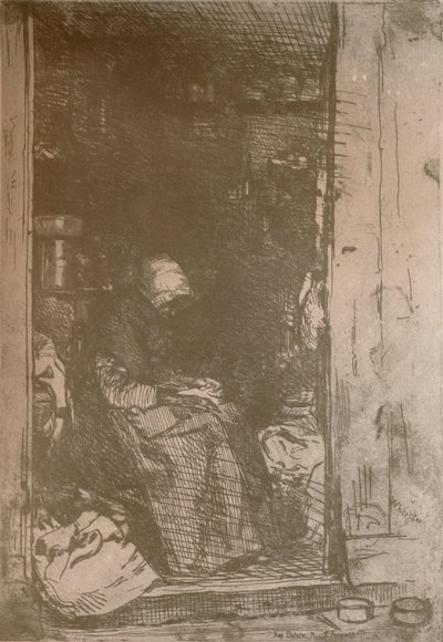 La Vieille Aux Loques、c1858、1904 作： James Abbott McNeill Whistler