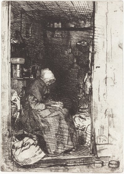 La Vieille aux Loques, 1858年。 作： James Abbott McNeill Whistler