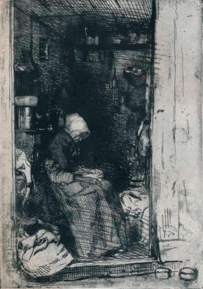 La Vieille aux Loques、1858 1903-1904 作： James Abbott McNeill Whistler
