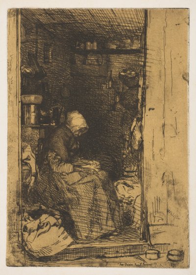 La Vielle aux Loques、1858年。 作： James Abbott McNeill Whistler