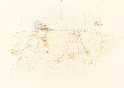 レディとチャイルド、1892年。 作： James Abbott McNeill Whistler