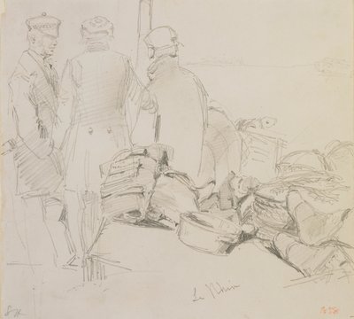 ライン川、1858 年。 作： James Abbott McNeill Whistler