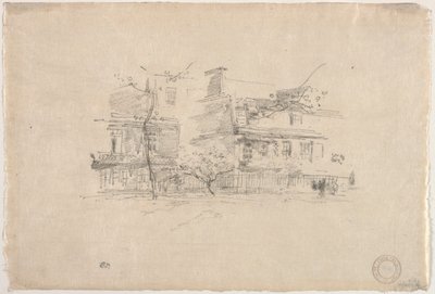 リンジーロウ、チェルシー、1888年。 作： James Abbott McNeill Whistler