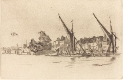 リンジー・ハウス、1877年 作： James Abbott McNeill Whistler