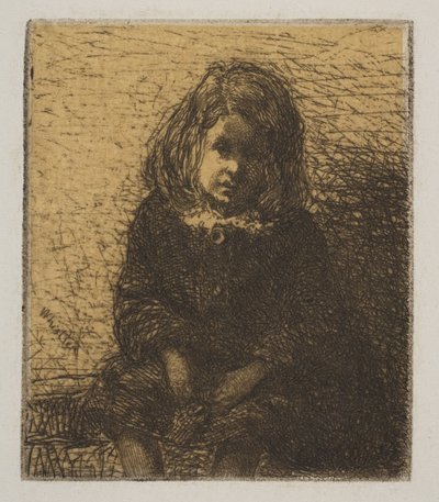 リトルアーサー、1857-58。 作： James Abbott McNeill Whistler