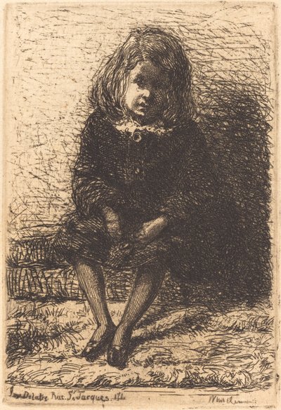 リトル・アーサー 1857-1858年頃 作： James Abbott McNeill Whistler