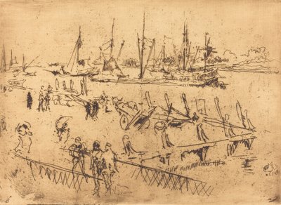 リトル・ドルドレヒト、1884年。 作： James Abbott McNeill Whistler