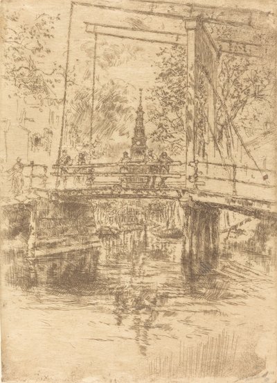 リトル・ドローブリッジ、アムステルダム、1889年 作： James Abbott McNeill Whistler