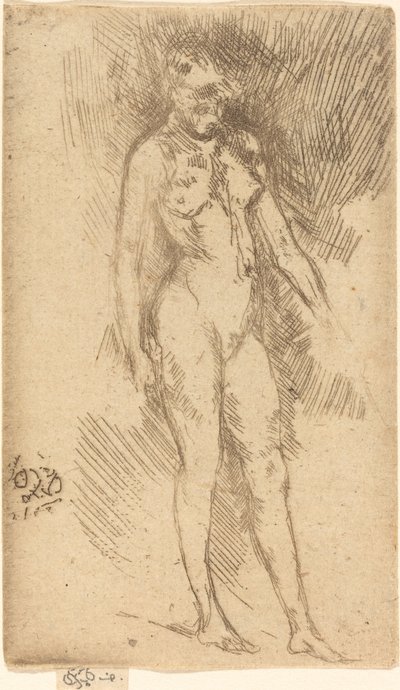 リトル ヌード フィギュア。 作： James Abbott McNeill Whistler