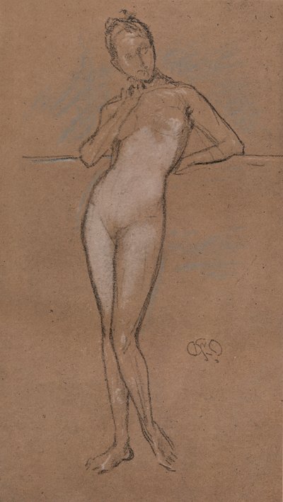 リトルヌード、c1888 作： James Abbott McNeill Whistler