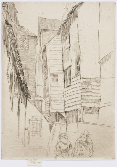 リトル・スミスフィールド、1877年頃（紙にエッチング） 作： James Abbott McNeill Whistler