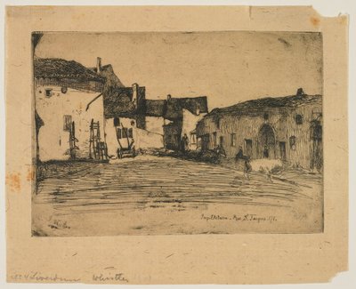『自然を描いた12点のエッチング』より「リヴェルダン」 作： James Abbott McNeill Whistler