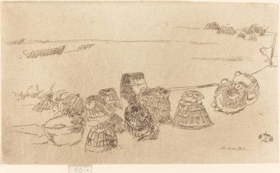 ロブスターポット、c。 18801881。 作： James Abbott McNeill Whistler