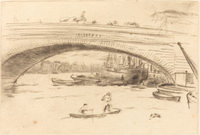 ロンドン橋、c。 1875年。 作： James Abbott McNeill Whistler