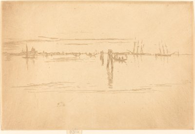 ロングラグーン、1880年。 作： James Abbott McNeill Whistler