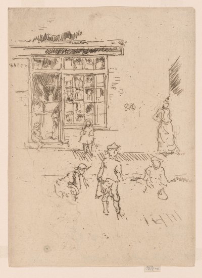 ビー玉 1886-88年頃 （エッチング、紙にインク） 作： James Abbott McNeill Whistler