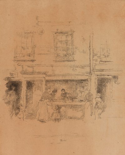 マウンダーズ・フィッシュ・ショップ 作： James Abbott McNeill Whistler