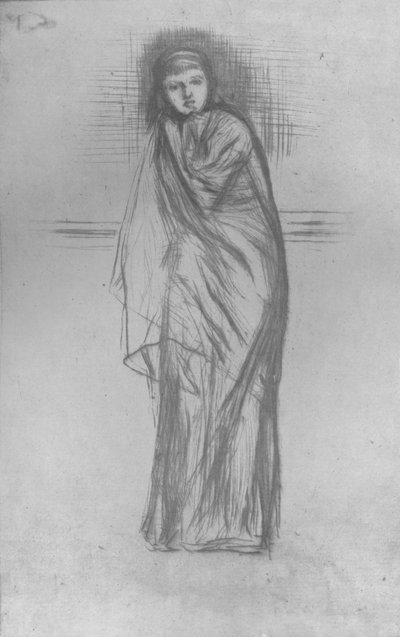 モデル休憩、1870、1904 作： James Abbott McNeill Whistler