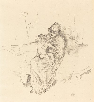 母と子、No. 1、18911895。 作： James Abbott McNeill Whistler