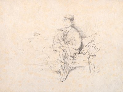 母と子、第2号、1896年。 作： James Abbott McNeill Whistler