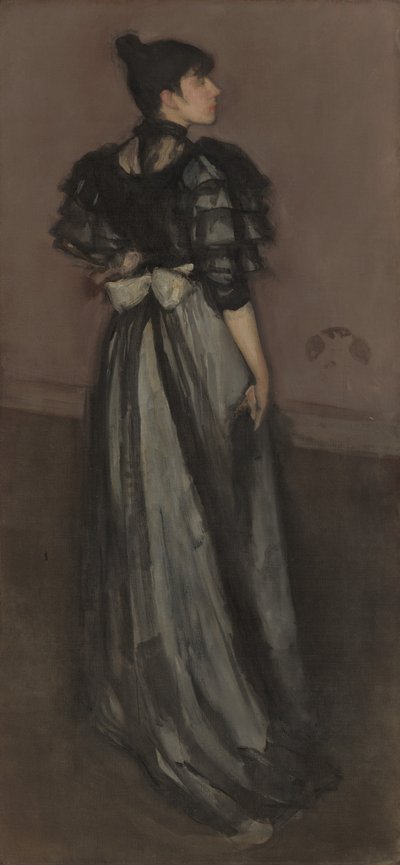真珠と銀の母：アンダルシア人、1888～1900年頃（キャンバスに油彩） 作： James Abbott McNeill Whistler