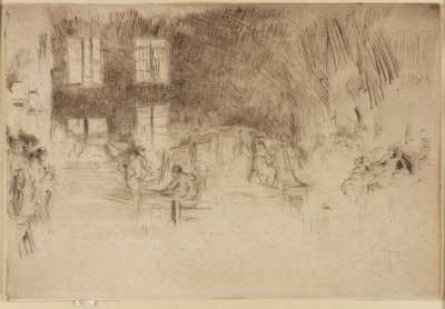 ムラノガラス炉、1879～1880年。 作： James Abbott McNeill Whistler