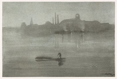 1878年のノクターン。 作： James Abbott McNeill Whistler