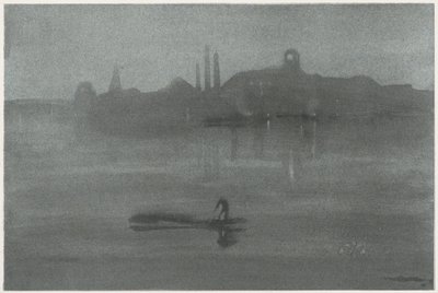 ノクターン、1878年。 作： James Abbott McNeill Whistler